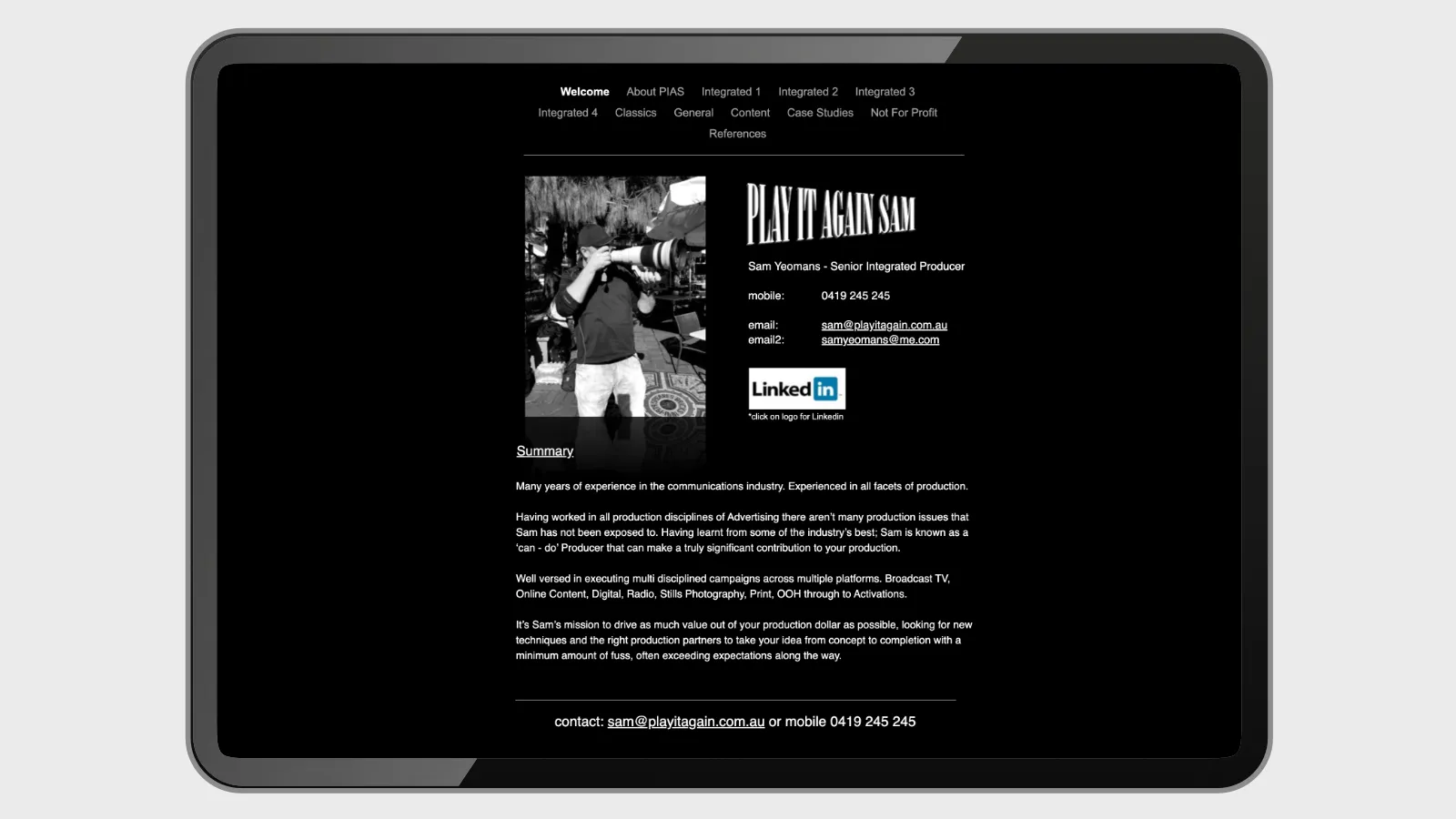 iWeb site